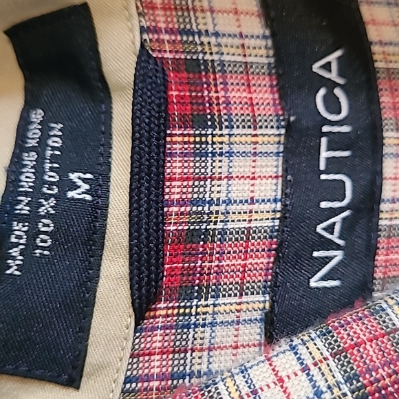 Nautica men's plaid long-sleeved button-up shirt size Medium - Picture 5 of 5
